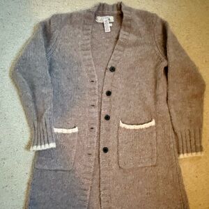 Alpaca wool cardigan